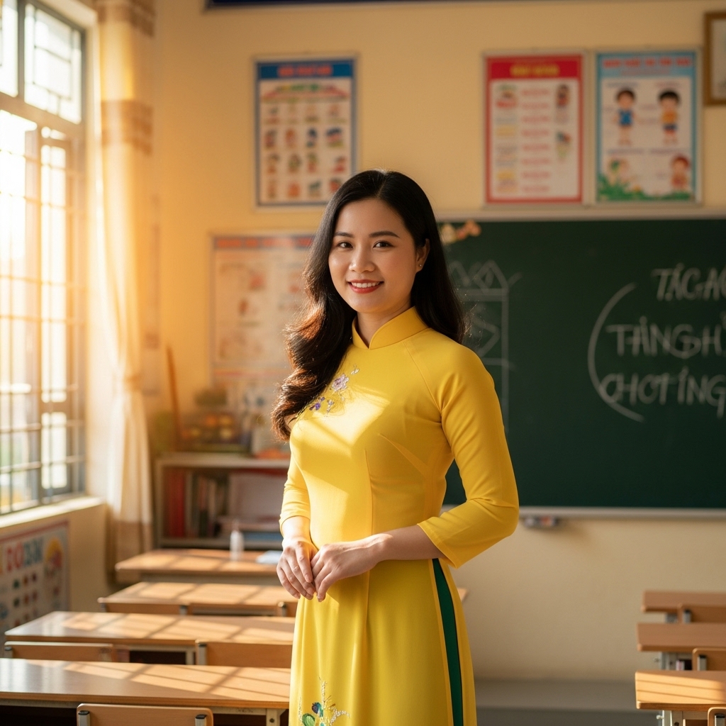 Cô Lan, giáo viên Tiểu học